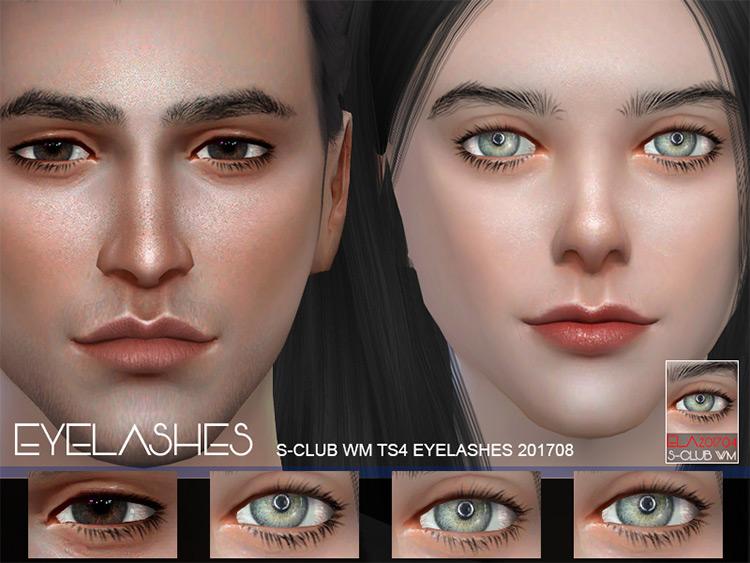 Eyelashes 201708 / Sims 4 CC