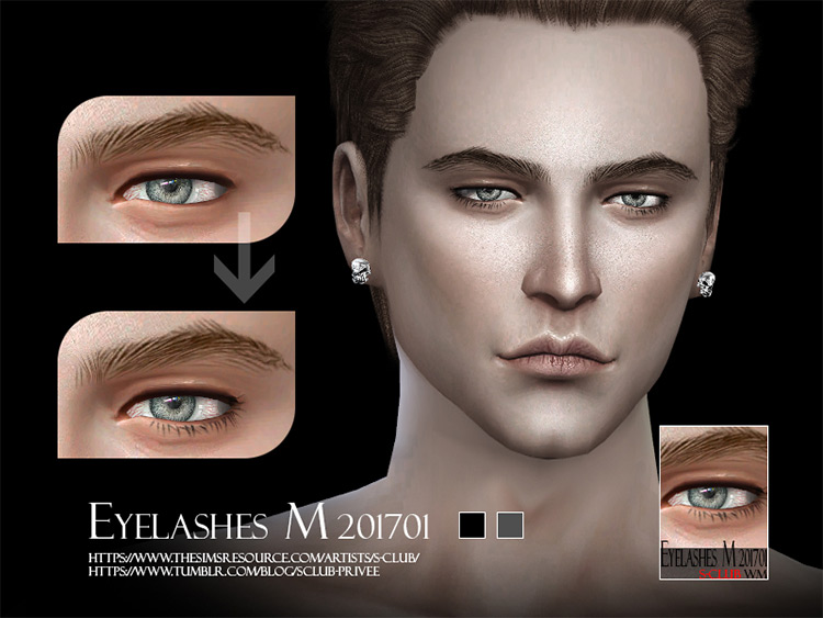 Eyelashes M 201704 / Sims 4 CC