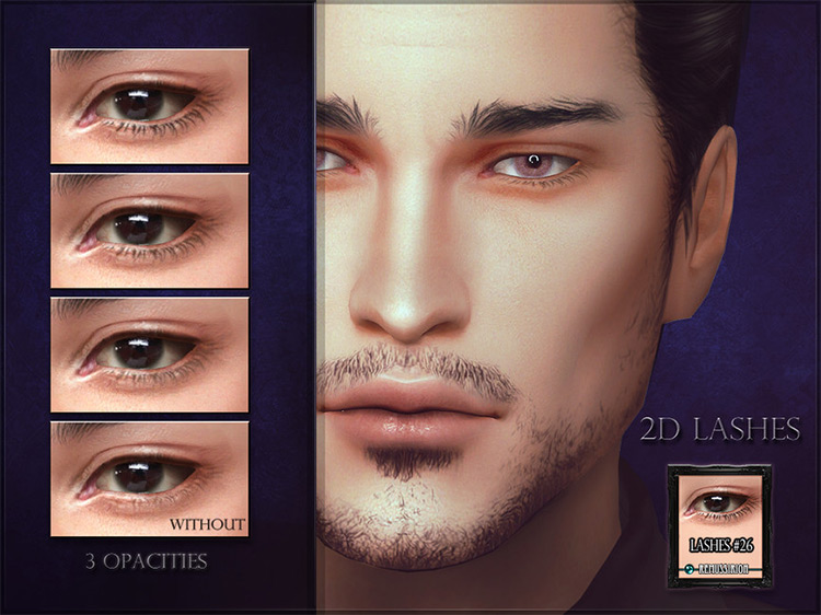 2D Lashes – Eyeliner #26 / Sims 4 CC