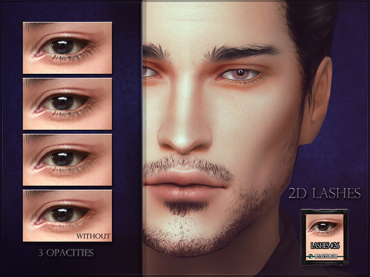 Best Male Eyelashes Cc For The Sims 4 Fandomspot