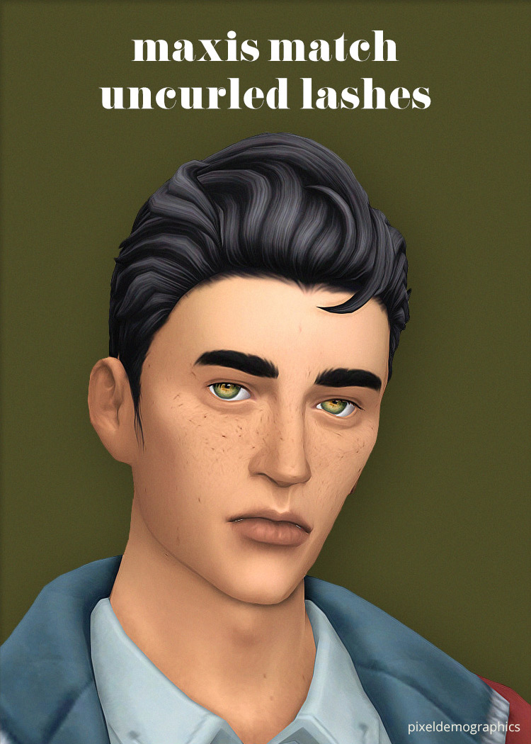 MM Uncurled Lashes but Make it 3D! / Sims 4 CC