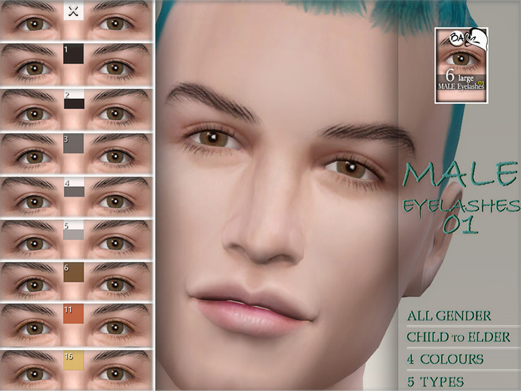 Best Male Eyelashes CC for The Sims 4   FandomSpot - 7