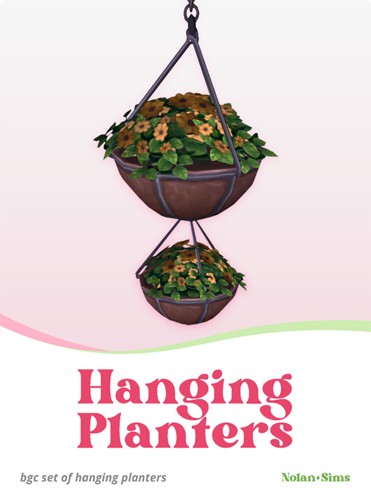 Hanging Planters / Sims 4 CC