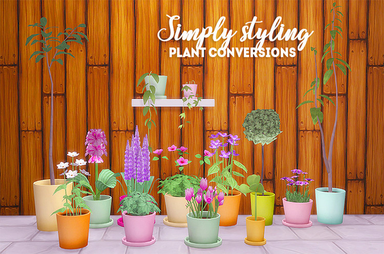 Simply Styling Plant Conversions / Sims 4 CC