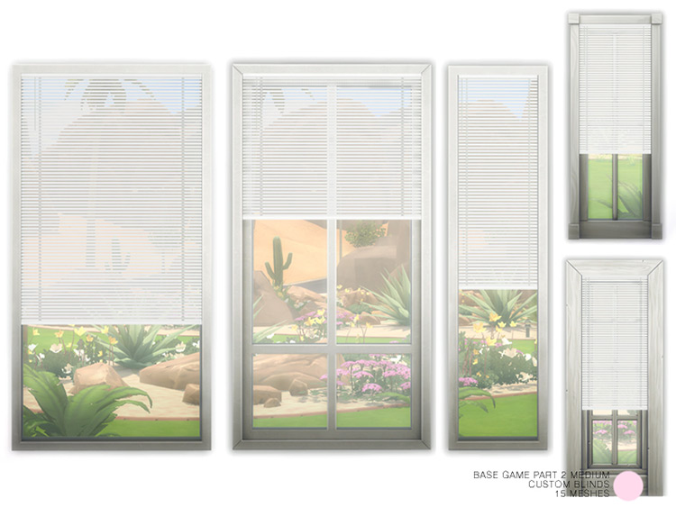 Custom Blinds Medium by DOT / TS4 CC