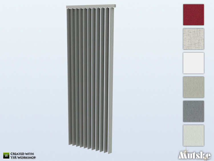 Ashmore Vertical Blinds by mutske / Sims 4 CC