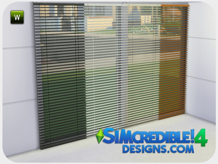 Evening Falls Blinds by SIMcredible! / TS4 CC