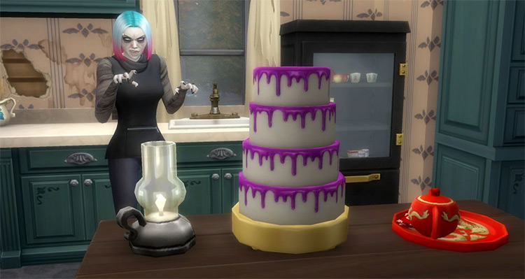 Vampire Wedding Cake / Sims 4 Mod