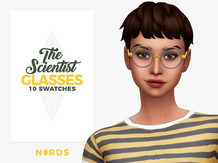 The Scientist Glasses / Sims 4 CC