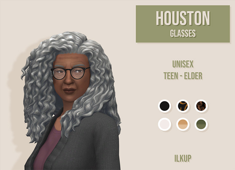 Houston Glasses / Sims 4 CC
