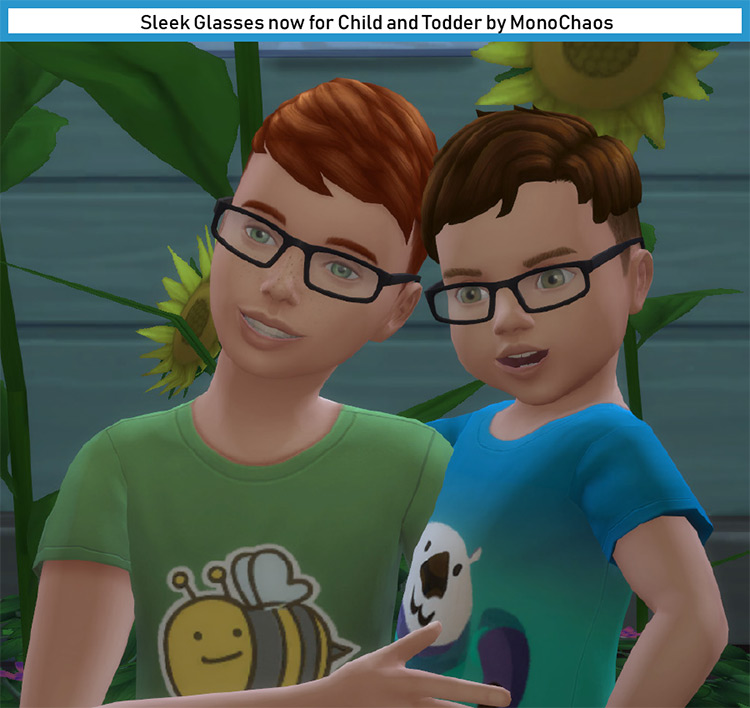 Sleek Glasses For Child & Toddler / Sims 4 CC