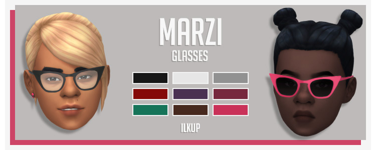 Marzi Glasses / Sims 4 CC