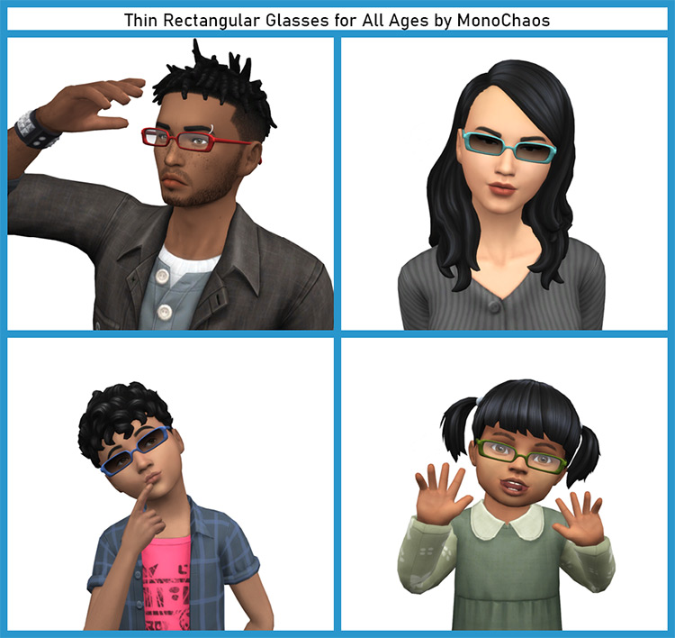 Sims 4 Maxis Match CC Glasses  All Free    FandomSpot - 20