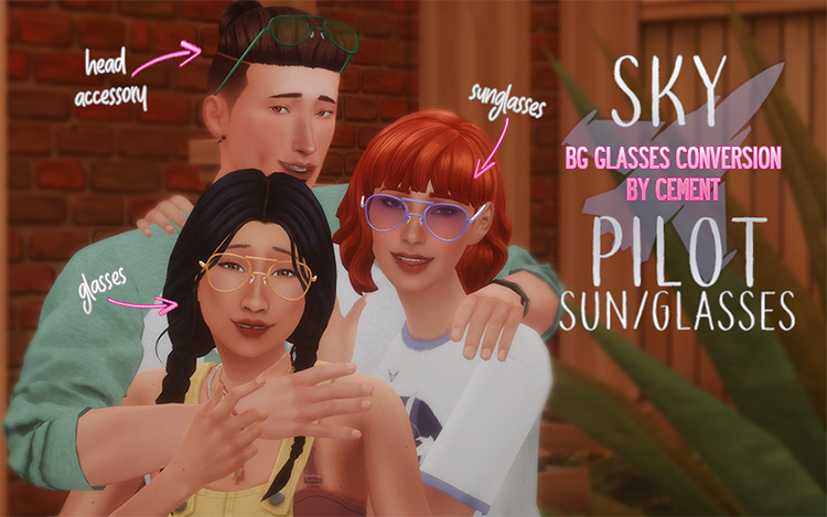 Sky Pilot Glasses / TS4 CC