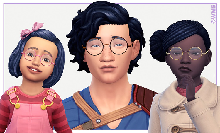 Sims 4 Maxis Match CC Glasses  All Free    FandomSpot - 98