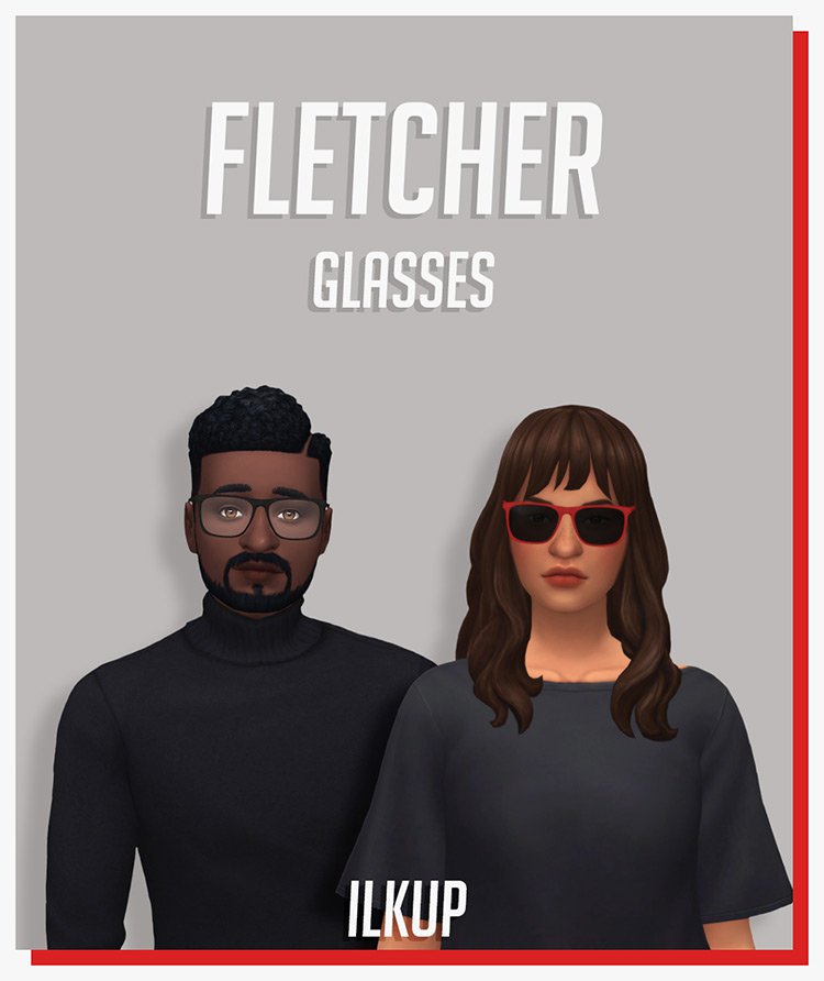 Fletcher Glasses / Sims 4 CC