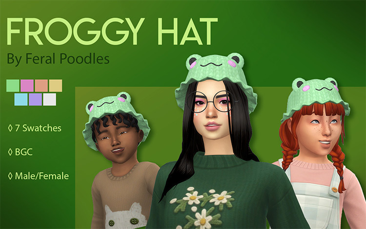 Froggy Hat / Sims 4 CC