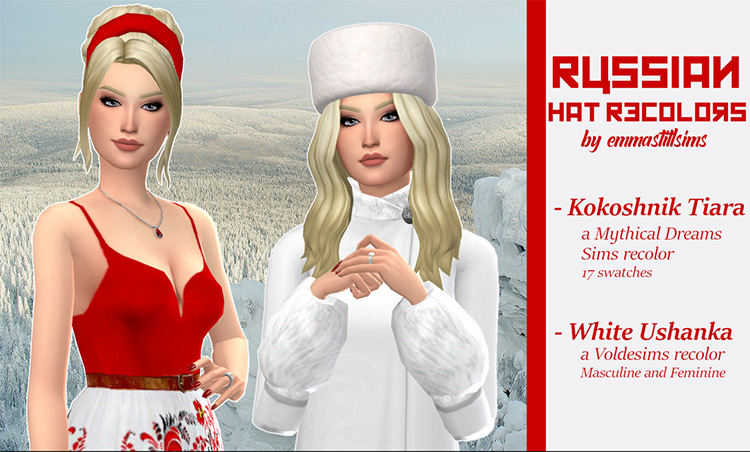 Russian Hats / Sims 4 CC