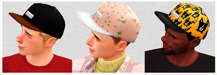 Cutie Caps (Snapbacks) / Sims 4 CC