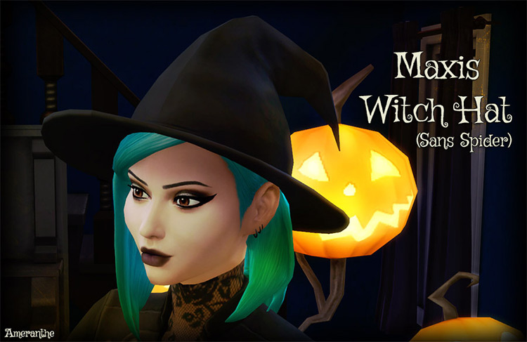 Maxis Witch Hat (Sans Spider) / Sims 4 CC