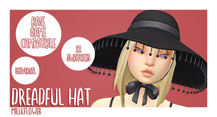 Dreadful Hat (Requires Seasons) / Sims 4 CC