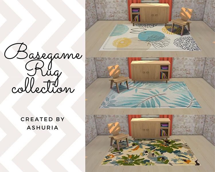 Basegame Rug Collection / Sims 4 CC