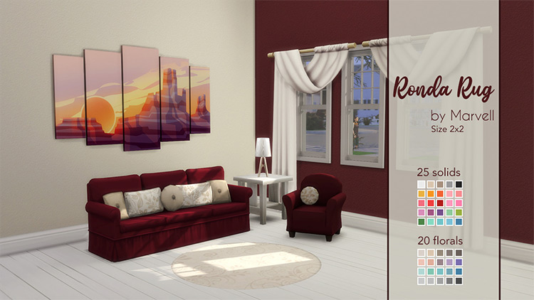 Ronda Rug / Sims 4 CC