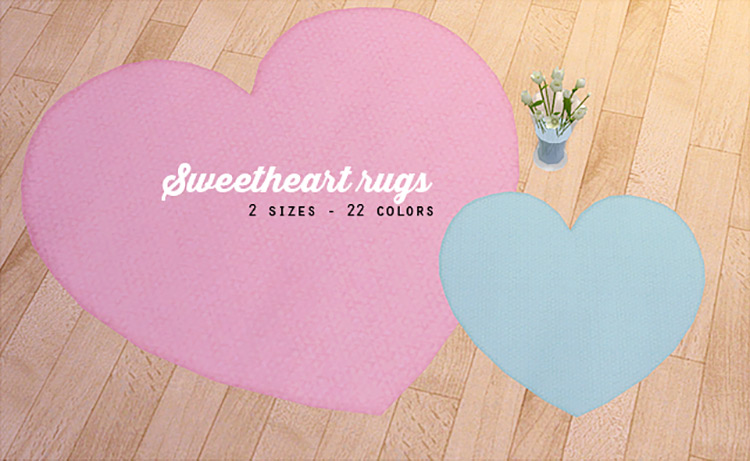 Sweetheart Rugs / Sims 4 CC