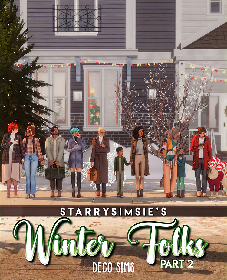 Winter Folks Part 2 / Sims 4 CC