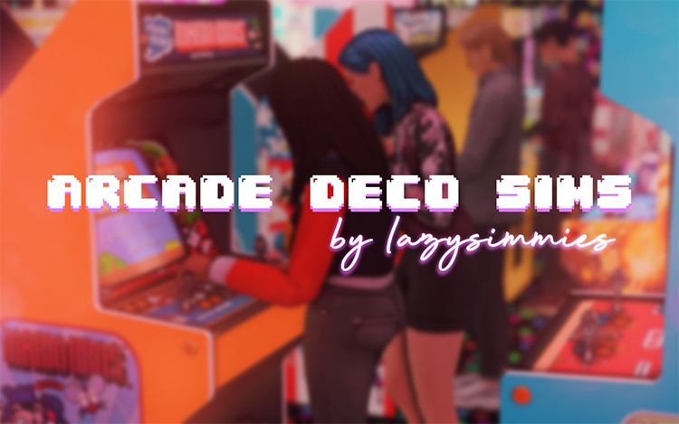 Arcade Games Deco / Sims 4 CC