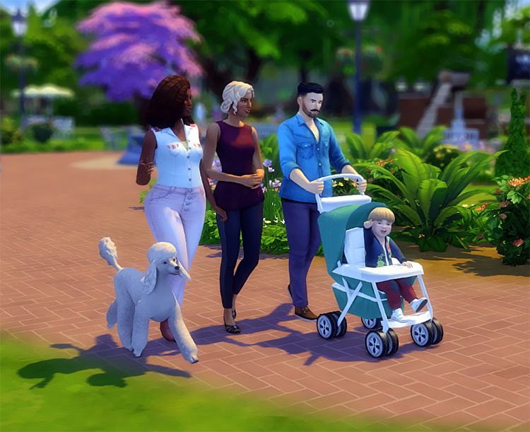 Hanging Out in the Park Deco / Sims 4 CC