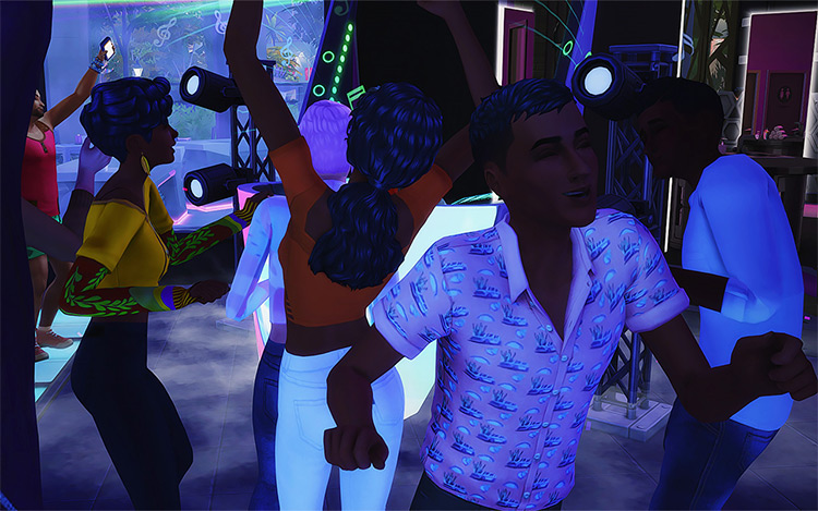 Dance Dance Revolution Deco / Sims 4 CC