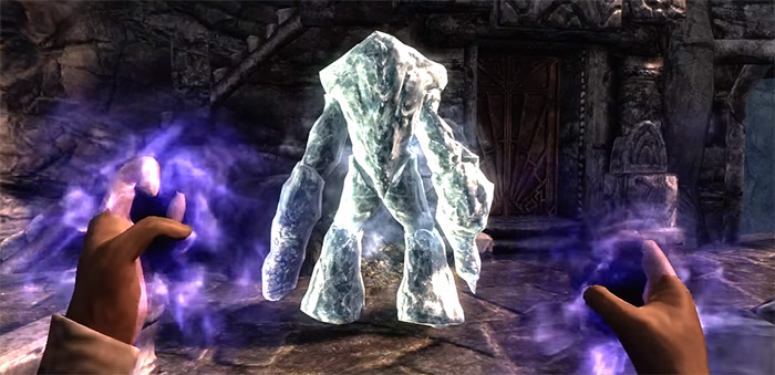 skyrim conjure bow spell item id