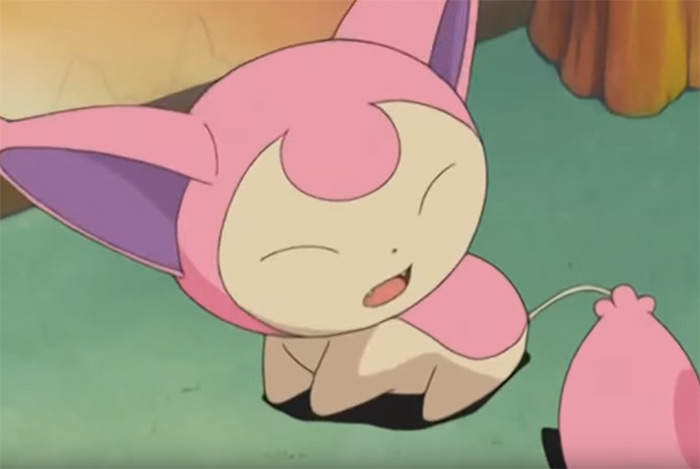 screencap of Skitty from Pokemon Anime