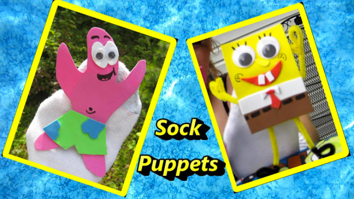 Spongebob sock puppets