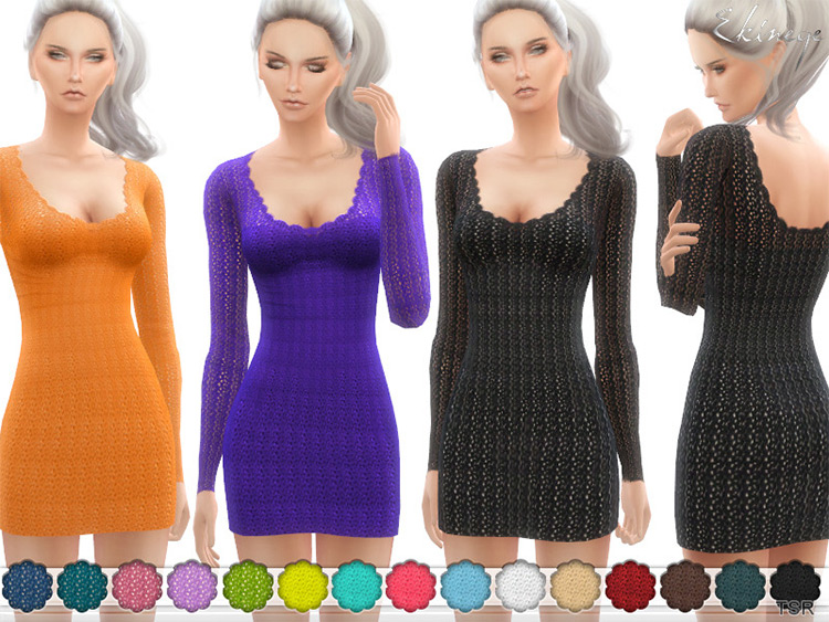 Best Sims 4 Sweater Dress CC You Can Download  All Free    FandomSpot - 91