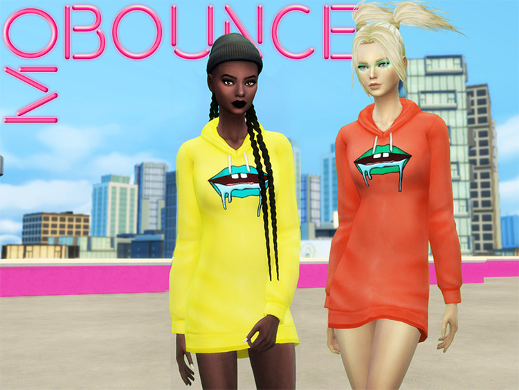 Mo Bounce - street-style sweater dress CC for TS4