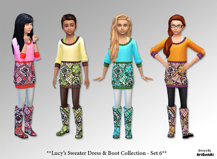 Best Sims 4 Sweater Dress CC You Can Download  All Free    FandomSpot - 82