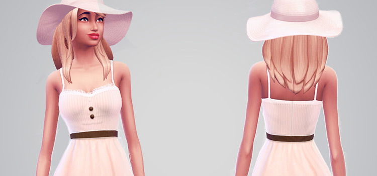 Sims 4 Sweetheart Sundress - Custom Content Preview