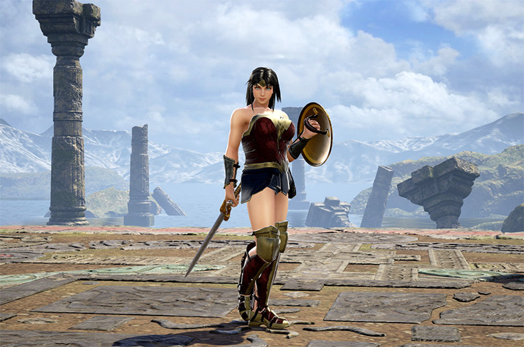 Wonder Woman mod in Soulcalibur 6