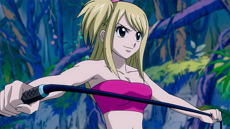 Lucy Heartfilia in Fairy Tail - Blonde Side Ponytail Screenshot