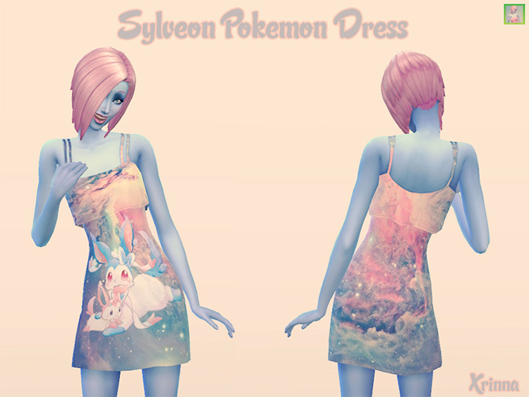 Pokemon Sylveon Dress - Sims 4 CC