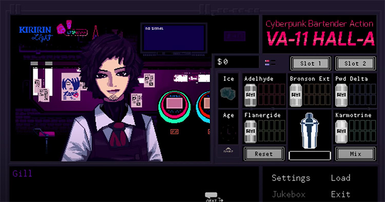 VA-11 Hall-A game screenshot
