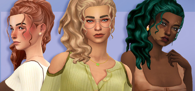 sims 4 curly hair female cc