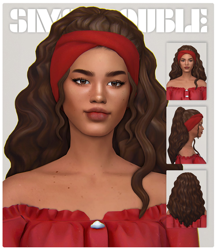 Luna Hair - The Sims 4 CC