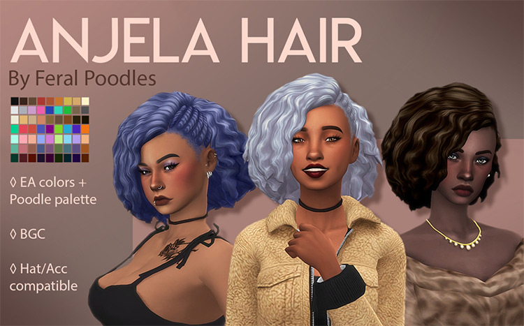 Best Curly Hair CCs Women Can Rock In The Sims 4  All Free    FandomSpot - 89