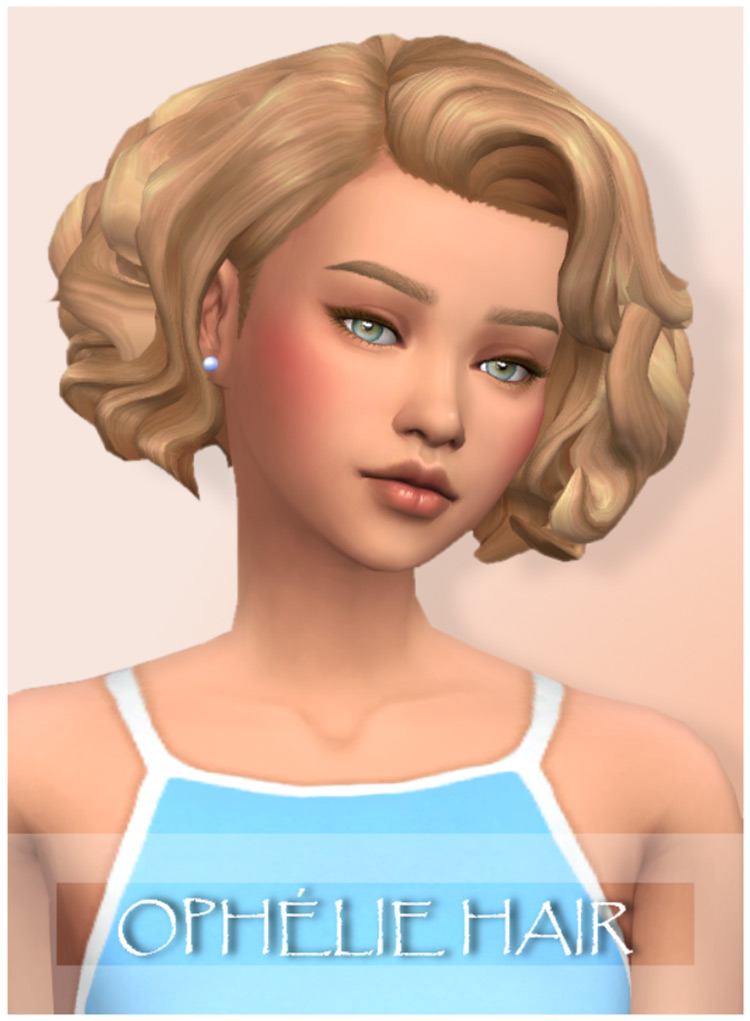 curly short hair sims 4 cc