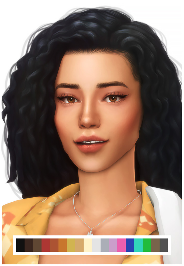 Screenshot of Gabby Hair from the Sims 4