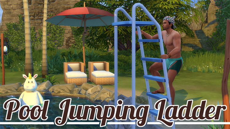 Pool Jumping Ladder - Sims 4 CC