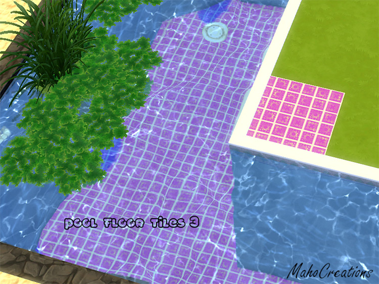 Pool Floor Tiles Custom Content - Sims 4